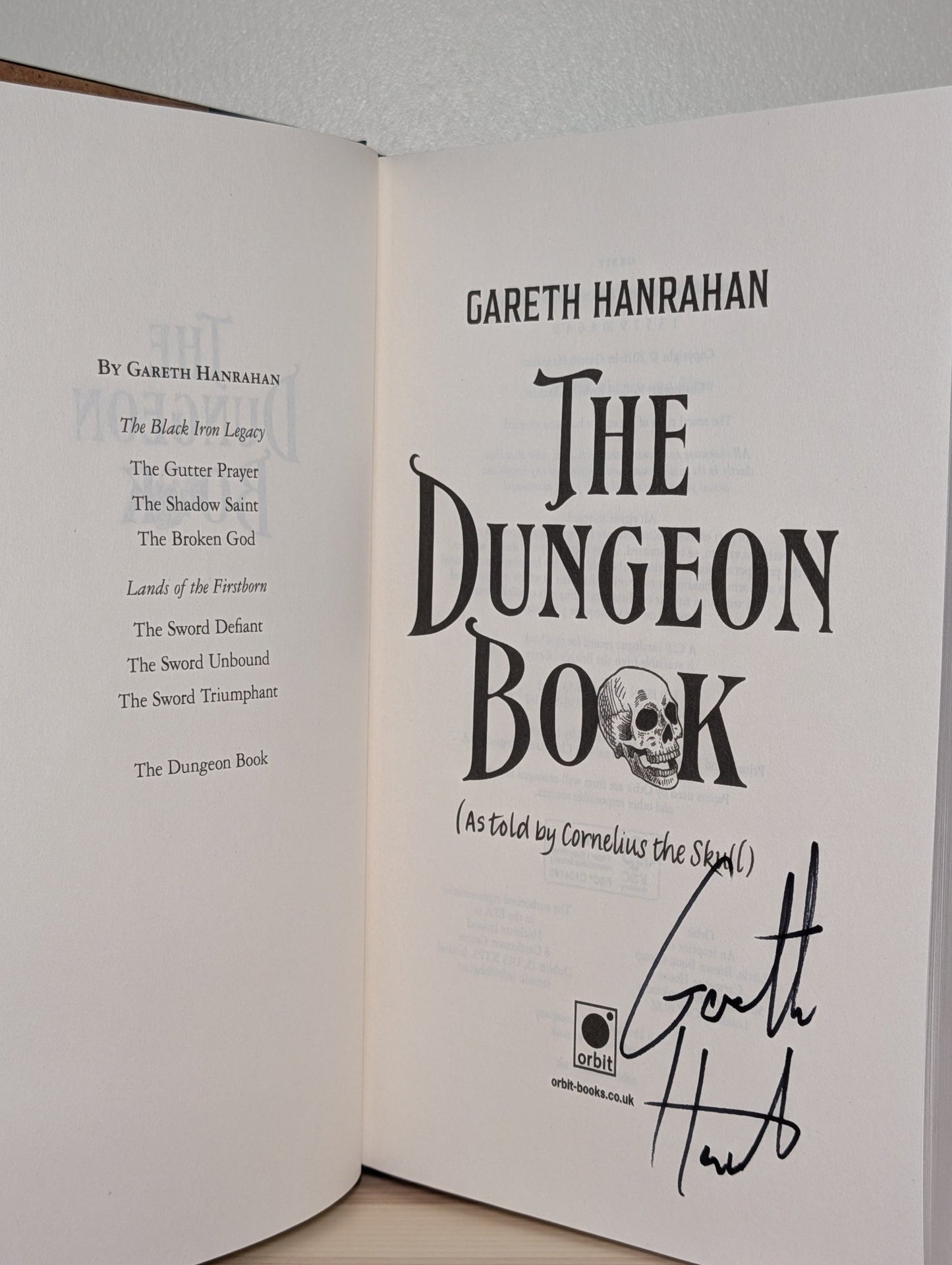 The Dungeon Book by Gareth Hanrahan (Signed First Edition) - Fialta Books