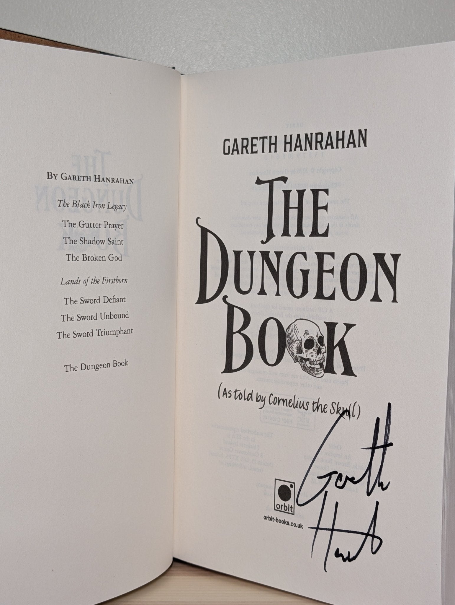 The Dungeon Book by Gareth Hanrahan (Signed First Edition) - Fialta Books