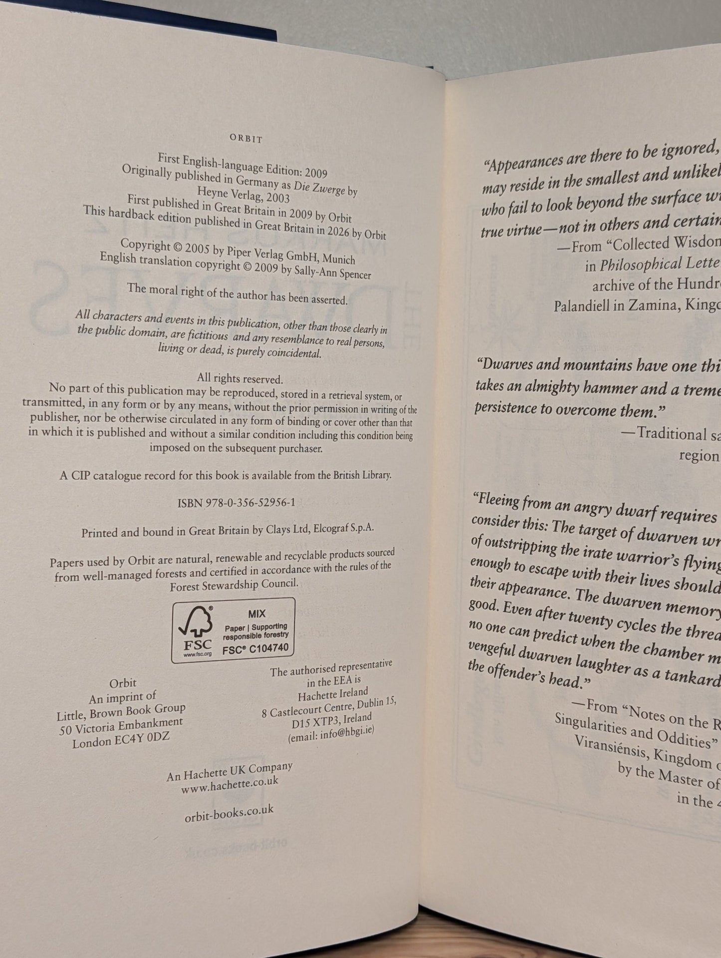 The Dwarves; The War of The Dwarves by Markus Heitz (Signed Deluxe Edition with sprayed edges) - Fialta Books