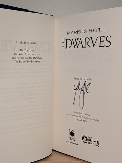 The Dwarves; The War of The Dwarves by Markus Heitz (Signed Deluxe Edition with sprayed edges) - Fialta Books