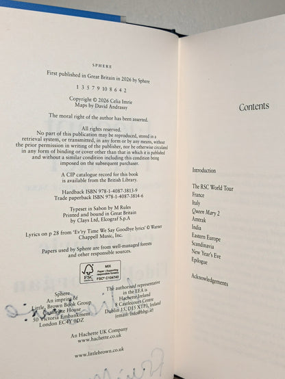 The Elegant Hustler: My Life in Adventures by Celia Imrie (Double Signed First Edition) - Fialta Books