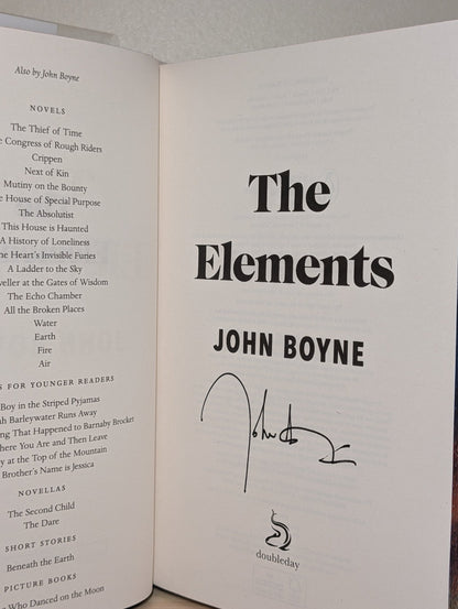 The Elements by John Boyne (Signed with sprayed edges) - Fialta Books