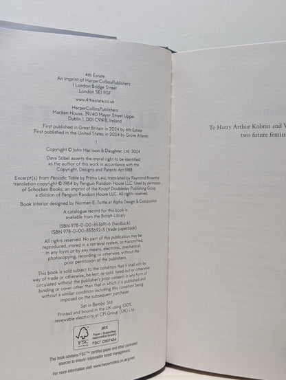 The Elements of Marie Curie by Dava Sobel (Signed First Edition) - Fialta Books