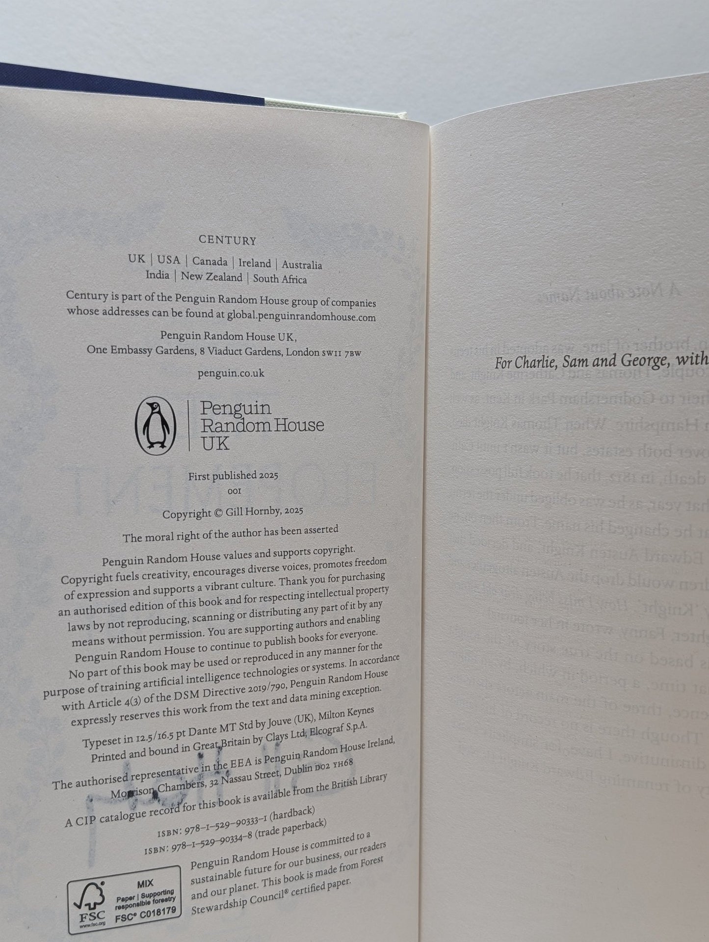 The Elopement by Gill Hornby (Signed First Edition with sprayed edges) - Fialta Books