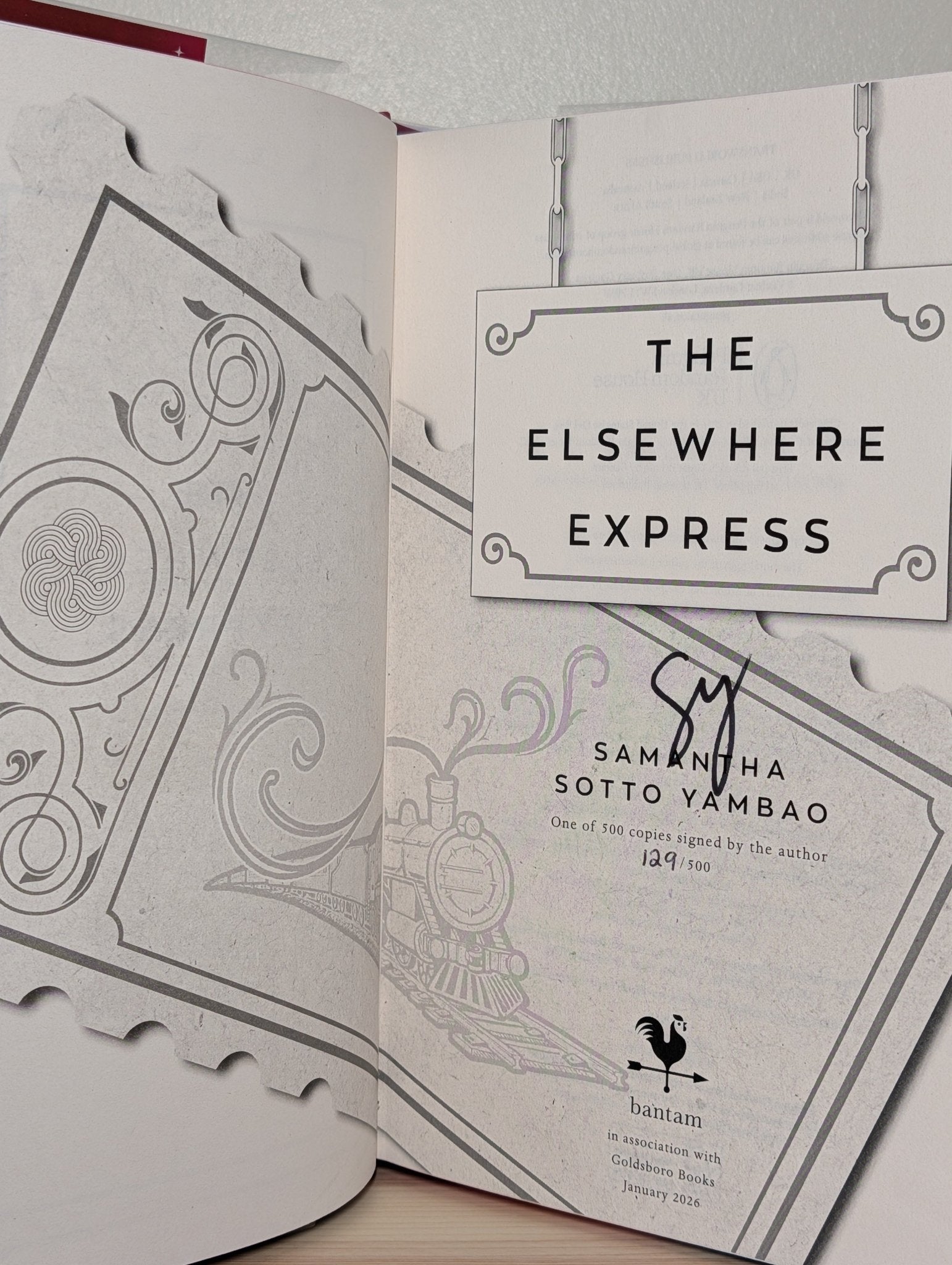 The Elsewhere Express by Samantha Sotto Yambao (Signed Numbered with sprayed edges) - Fialta Books