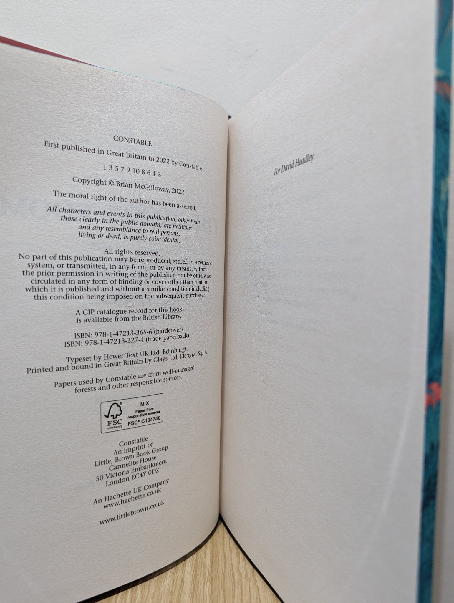 The Empty Room by Brian McGilloway (Signed First Edition with sprayed edges) - Fialta Books