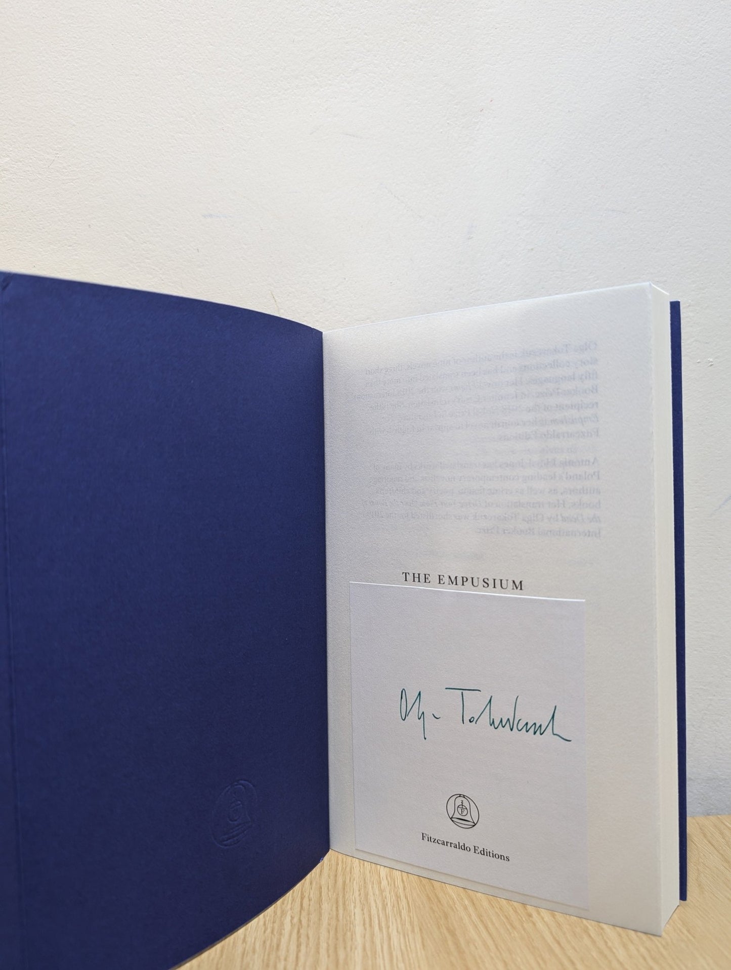 The Empusium: A Health Resort Horror Story by Olga Tokarczuk (Signed First Edition) - Fialta Books