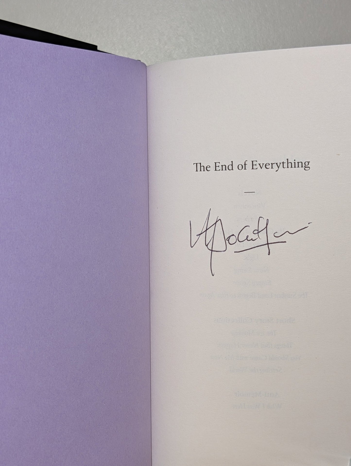 The End of Everything by M. John Harrison (Signed First Edition) - Fialta Books