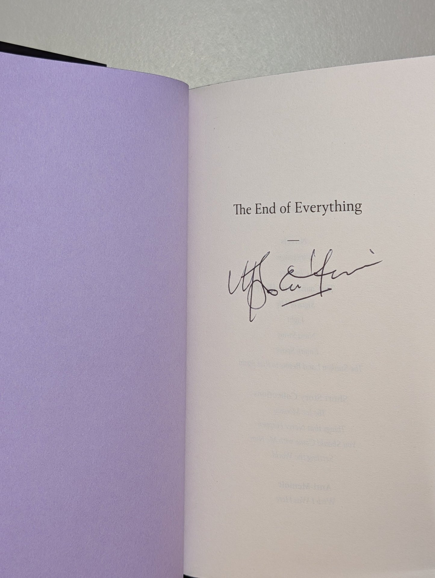 The End of Everything by M. John Harrison (Signed First Edition with sprayed edges) - Fialta Books