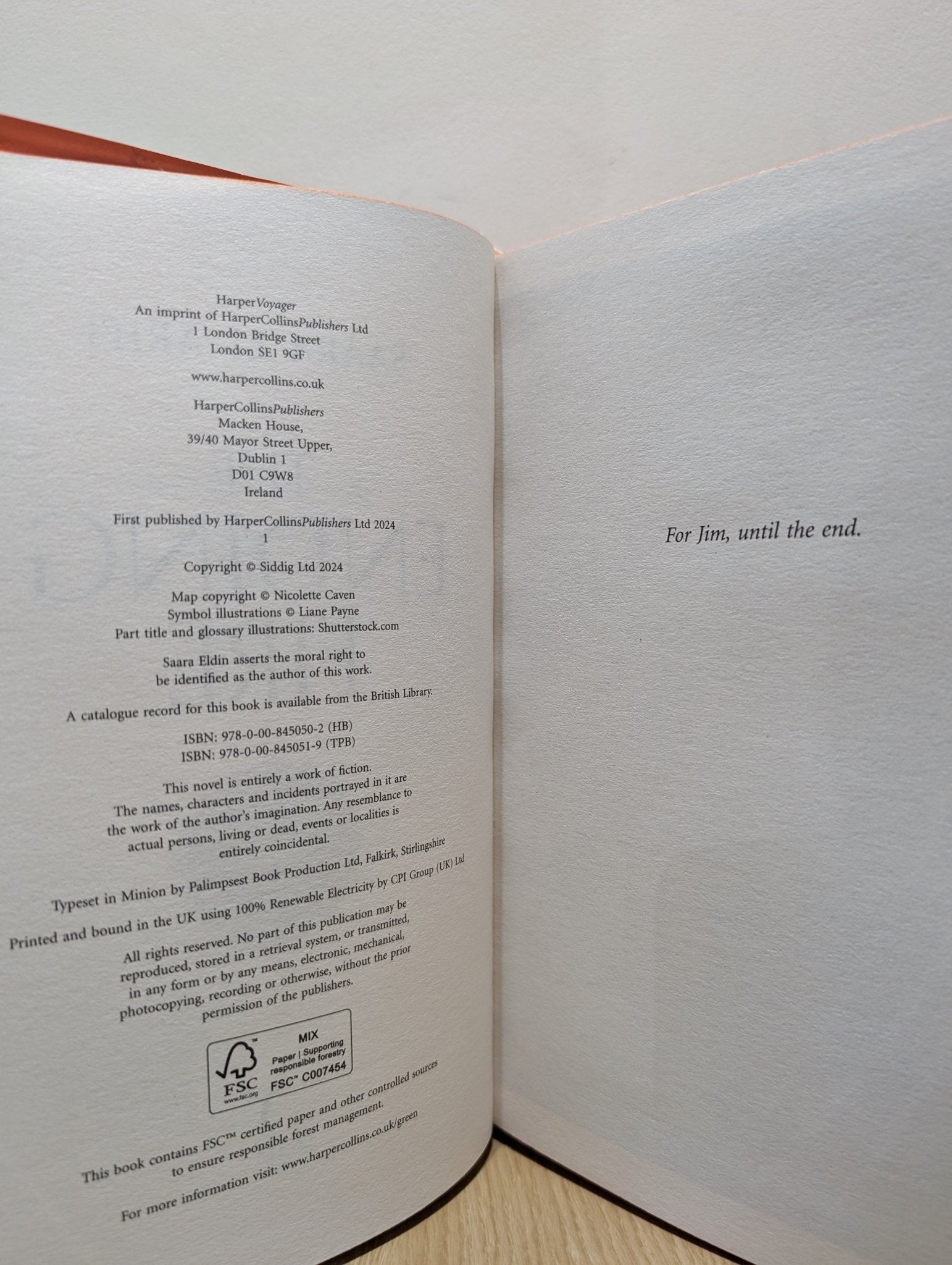 The Ending Fire by Saara El - Arifi (Signed First Edition with sprayed edges) - Fialta Books