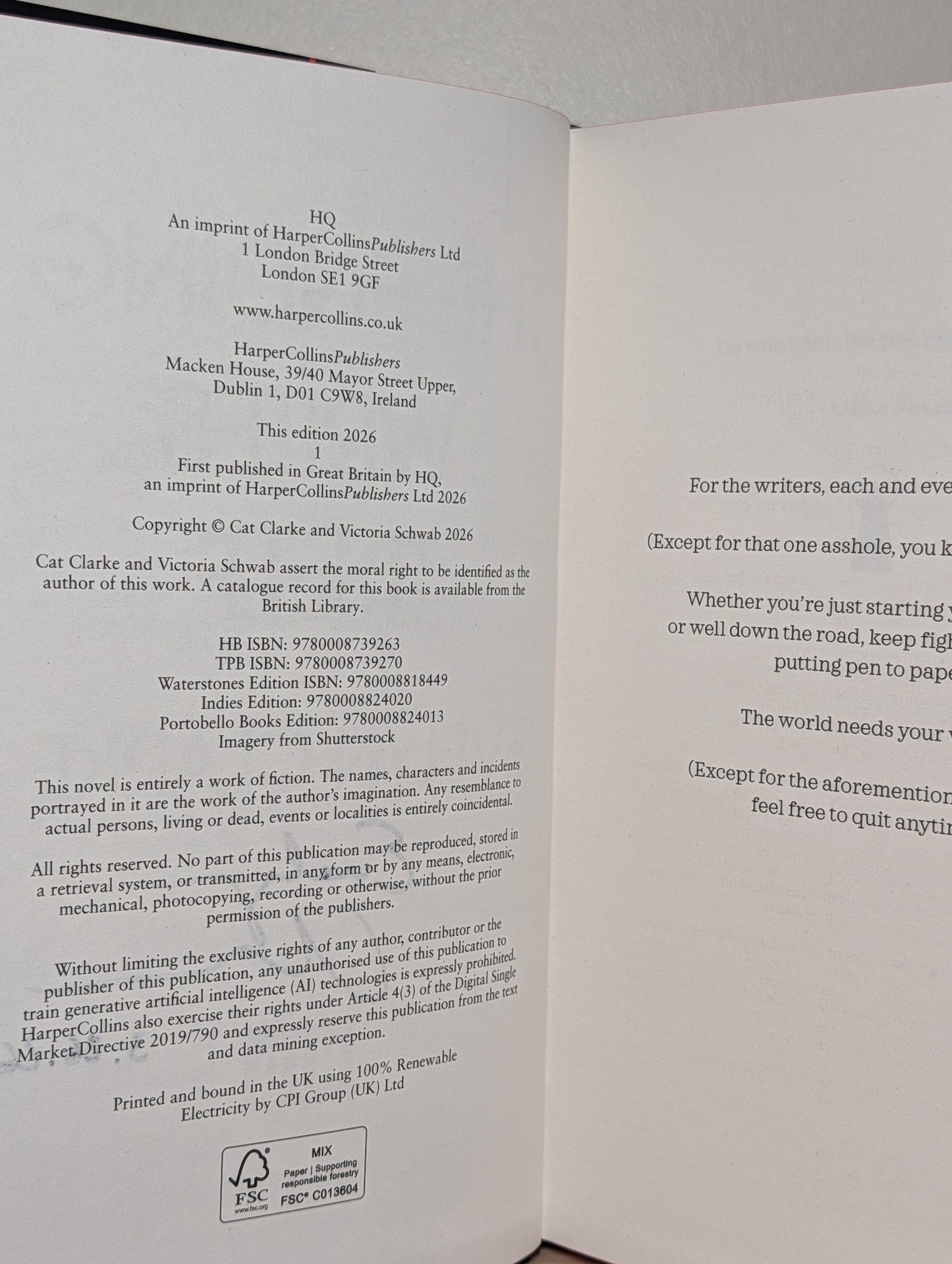 The Ending Writes Itself by Evelyn Clarke (Signed Dated First Edition with sprayed edges) - Fialta Books