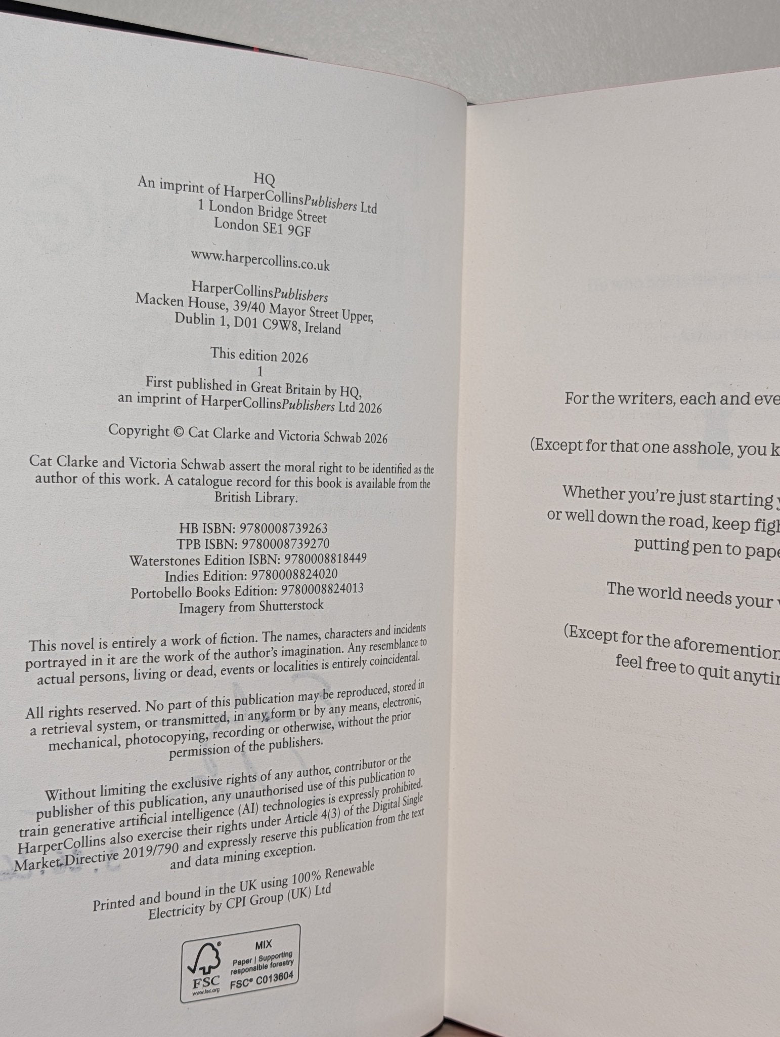 The Ending Writes Itself by Evelyn Clarke (Signed Dated First Edition with sprayed edges) - Fialta Books