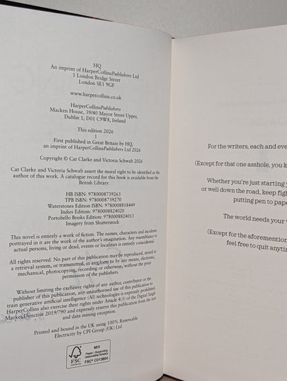 The Ending Writes Itself by Evelyn Clarke (Signed Dated First Edition with sprayed edges) - Fialta Books