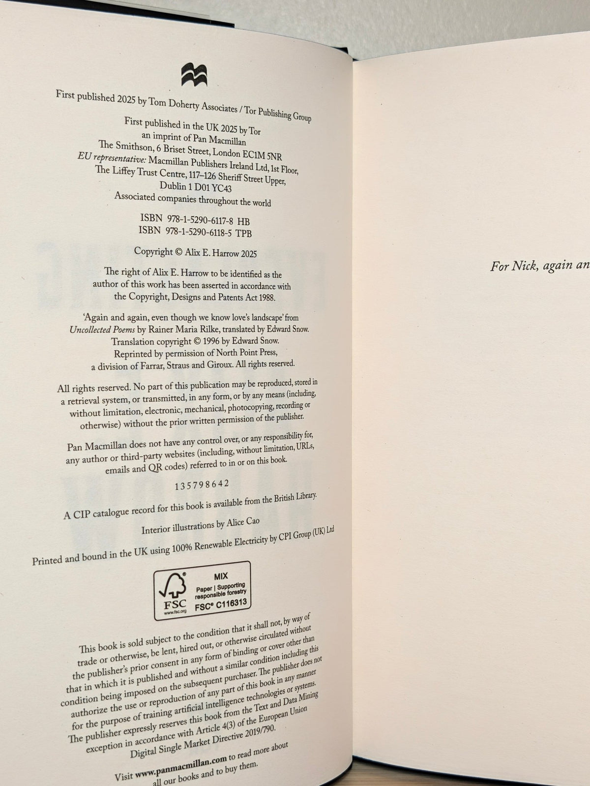 The Everlasting by Alix E Harrow (Signed First Edition with sprayed edges) - Fialta Books