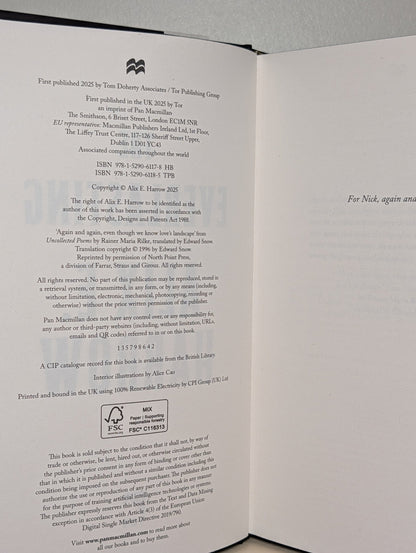 The Everlasting by Alix E. Harrow (Signed Numbered Edition with sprayed edges) - Fialta Books