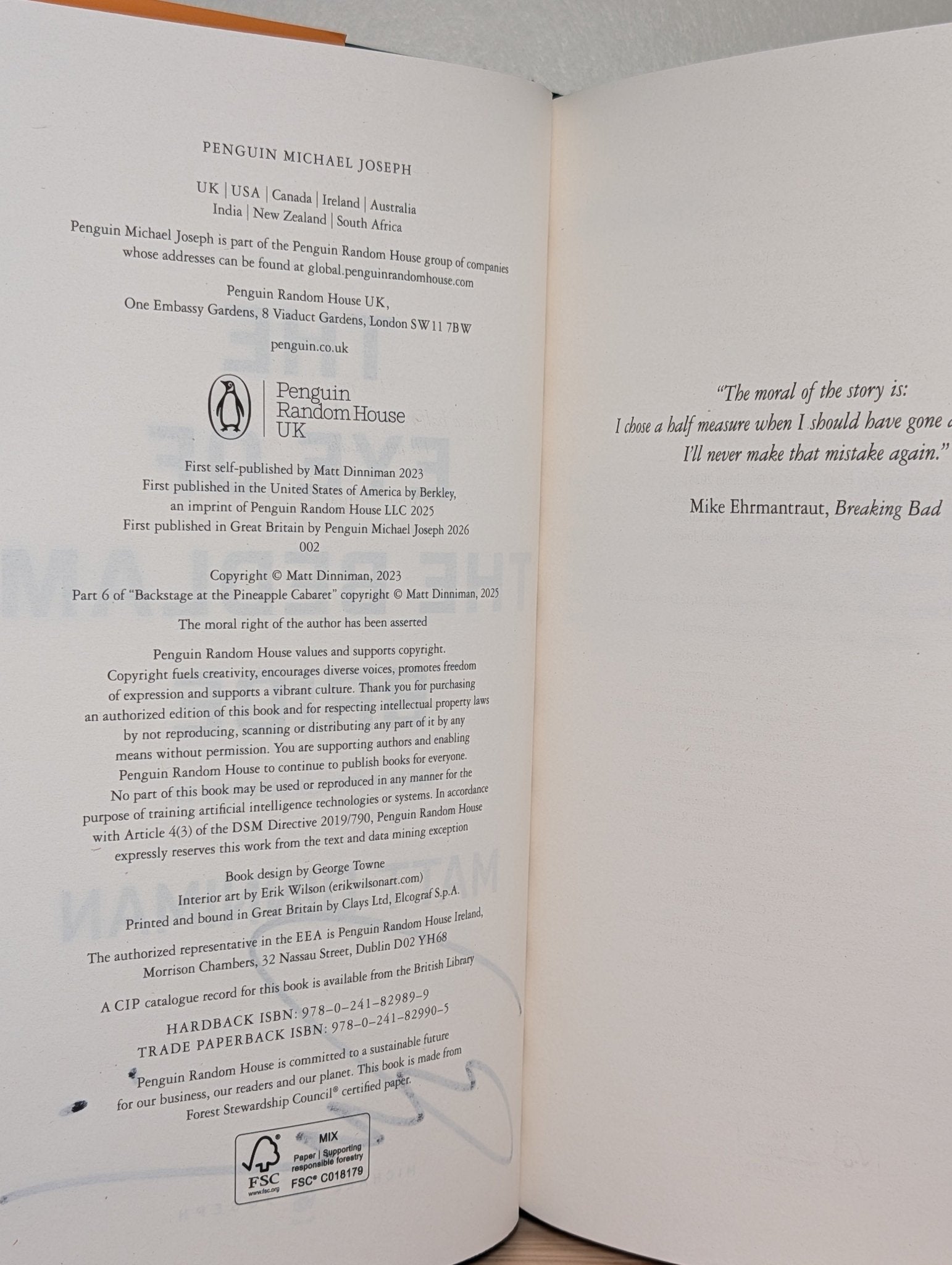 The Eye of the Bedlam Bride: Dungeon Crawler Carl Book 6 by Matt Dinniman (Signed) - Fialta Books