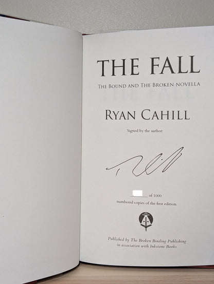 The Fall by Ryan Cahill (Signed Numbered Edition with sprayed edges) - Fialta Books