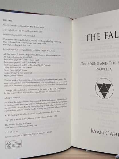 The Fall by Ryan Cahill (Signed Numbered Edition with sprayed edges) - Fialta Books
