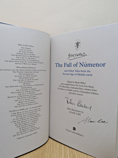 The Fall of Numenor by Alan Lee J. R. R. Tolkien Brian Sibley (Signed Deluxe Edition) - Fialta Books