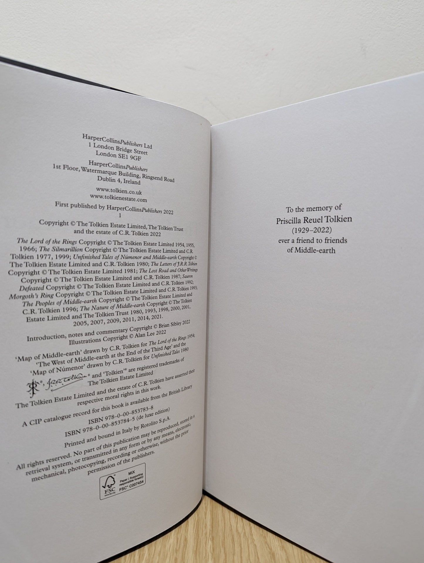 The Fall of Numenor by Alan Lee J. R. R. Tolkien Brian Sibley (Signed First Edition) - Fialta Books