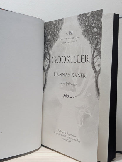 The Fallen Gods: Godkiller; Sunbringer; Faithbreaker by Hannah Kaner (Signed Numbered First Edition with foil on boards) - Fialta Books