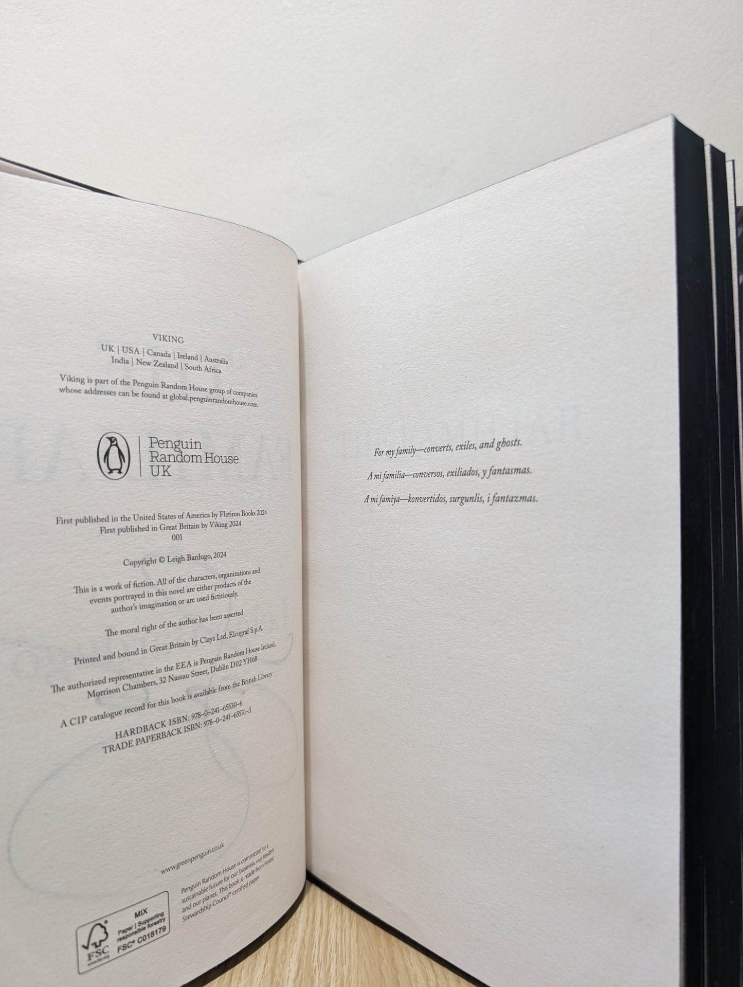 The Familiar by Leigh Bardugo (Signed First Edition with black edges) - Fialta Books