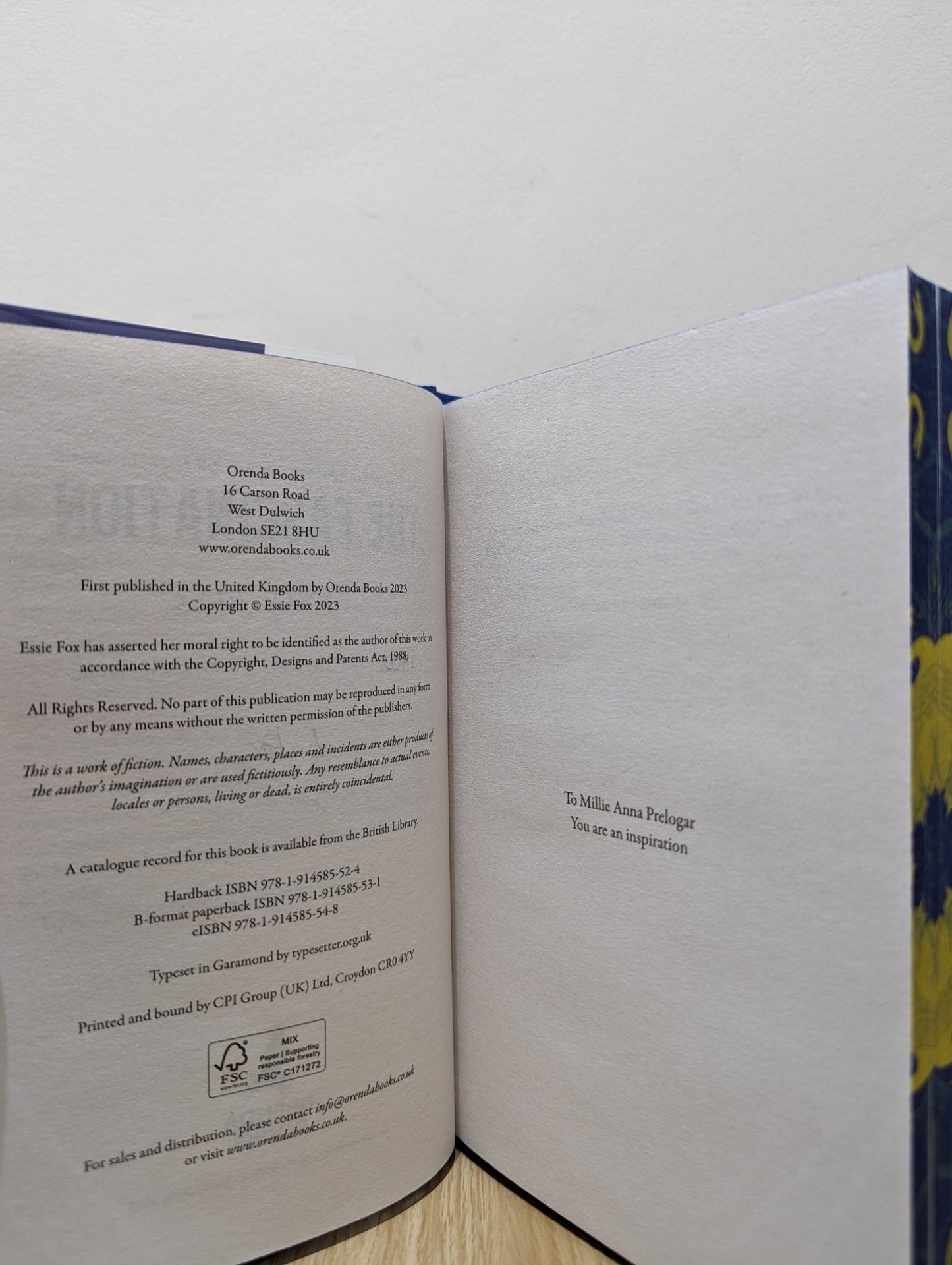 The Fascination by Essie Fox (Signed Numbered First Edition with sprayed edges) - Fialta Books