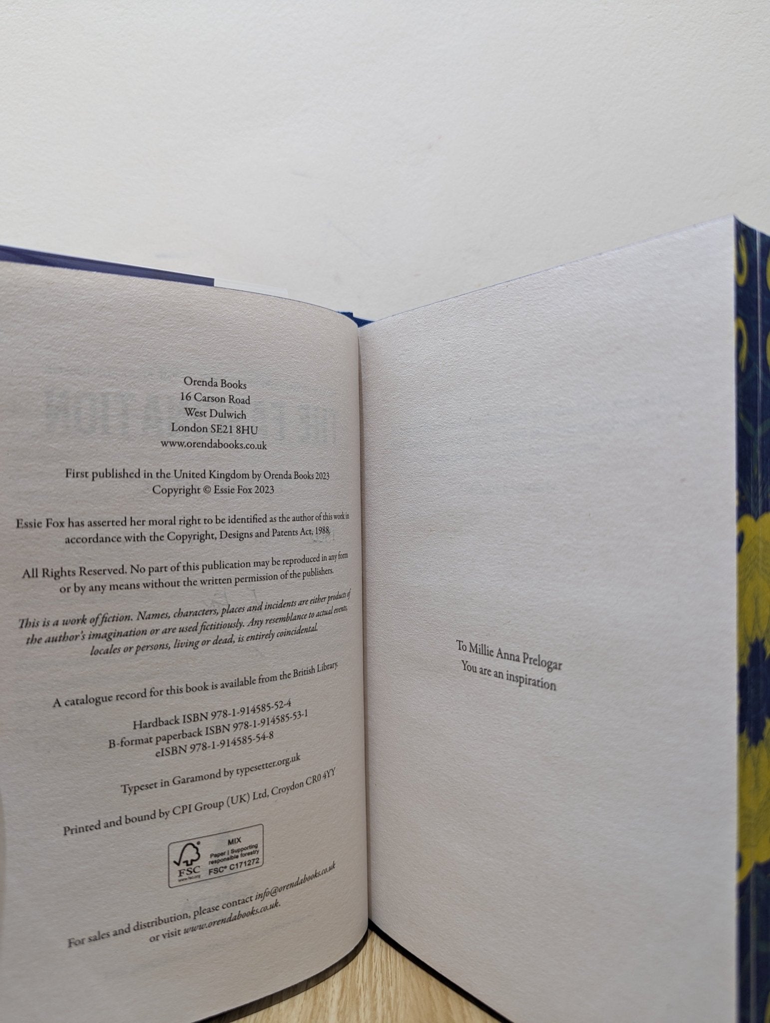The Fascination by Essie Fox (Signed Numbered First Edition with sprayed edges) - Fialta Books