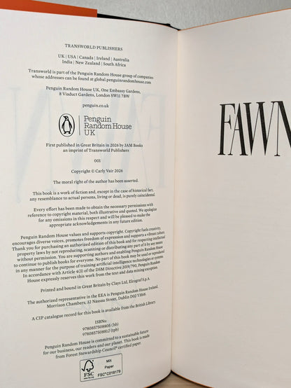 The Fawn by C.N. Vair (Signed First Edition with sprayed edges) - Fialta Books