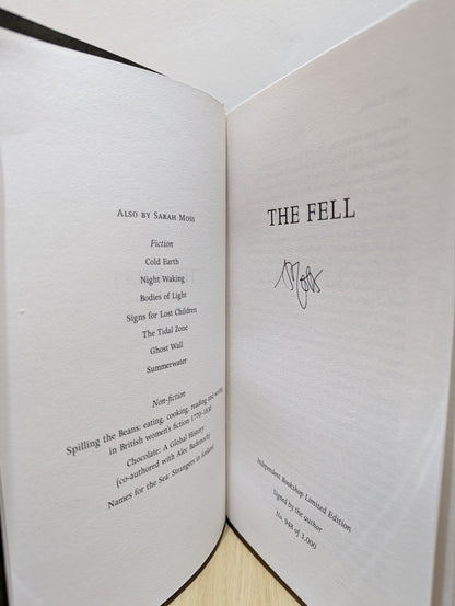 The Fell by Sarah Moss (Signed Numbered First Edition) - Fialta Books