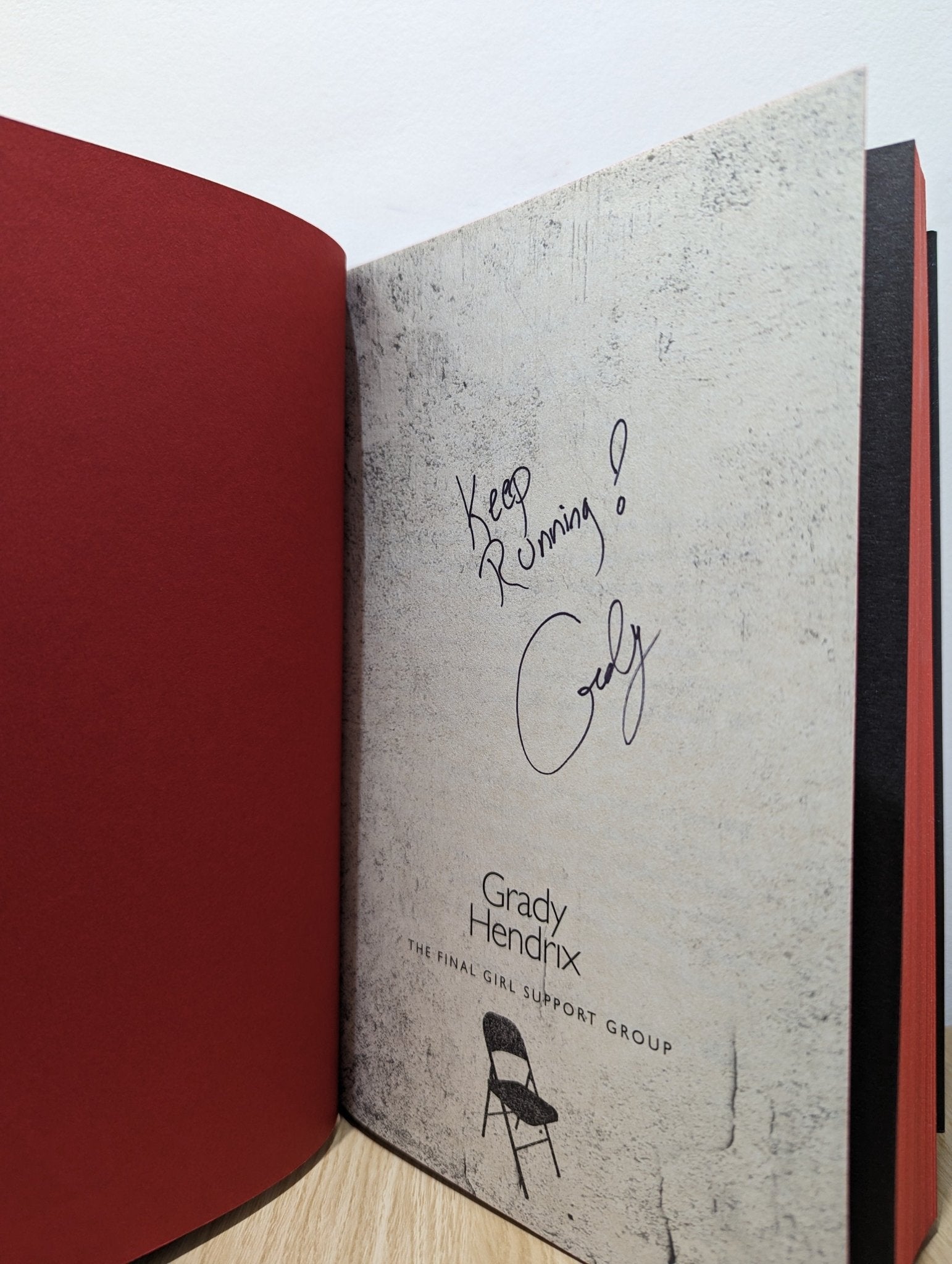 The Final Girl Support Group by Grady Hendrix (Signed First Edition with sprayed edges) - Fialta Books