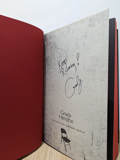 The Final Girl Support Group by Grady Hendrix (Signed First Edition with sprayed edges) - Fialta Books