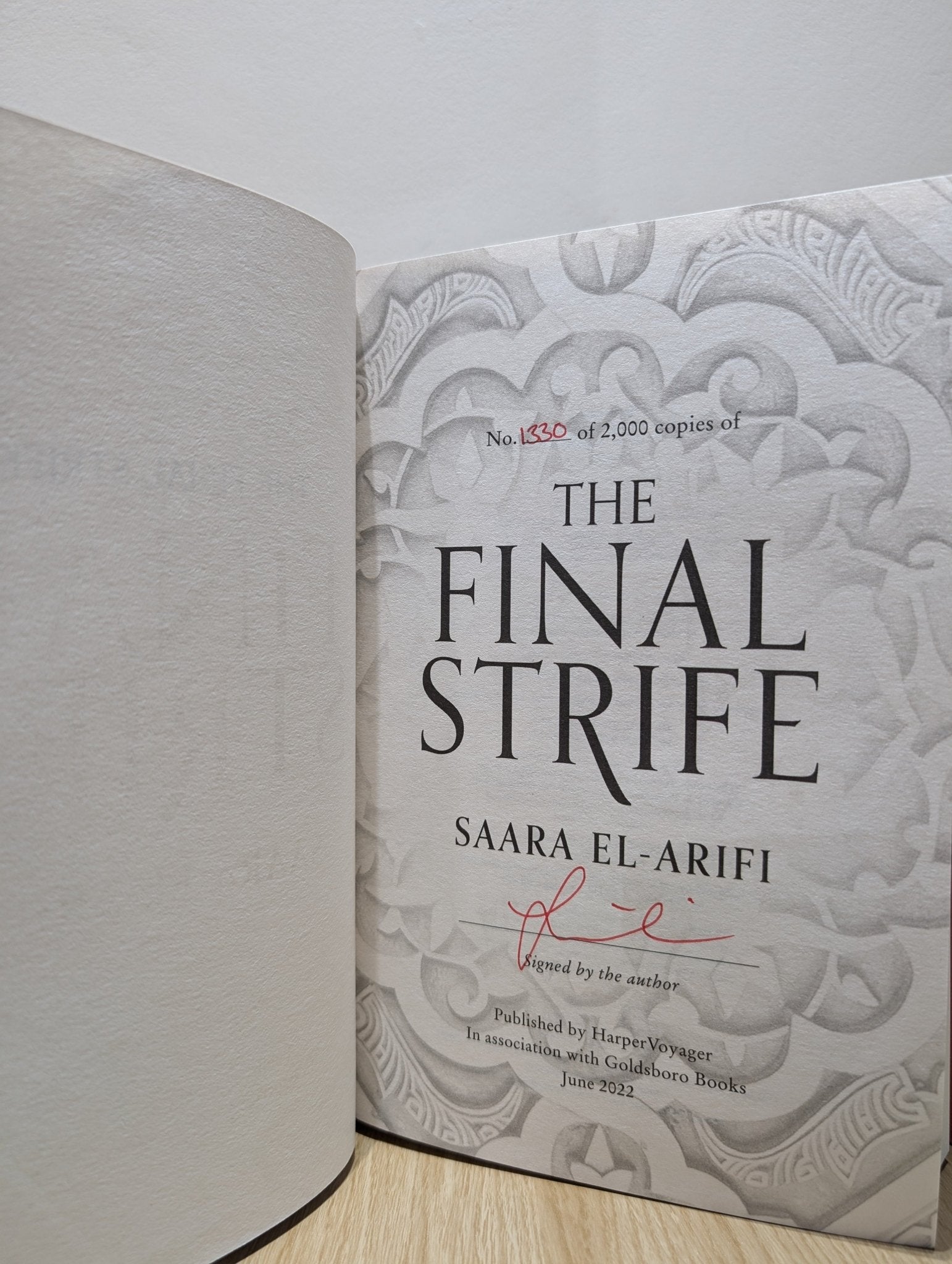 The Final Strife; Battle Drum; Ending Fire by Saara El - Arifi (Signed Slipcase) - Fialta Books