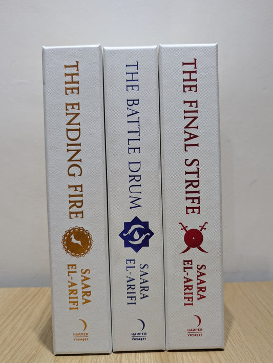 The Final Strife; Battle Drum; Ending Fire by Saara El - Arifi (Signed Slipcase) - Fialta Books