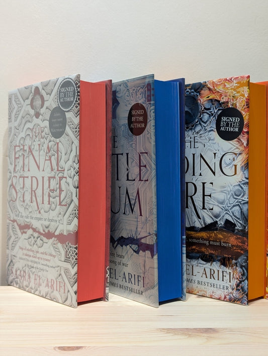 The Final Strife; Battle Drum; Ending Fire by Saara El - Arifi (Signed with sprayed edges) - Fialta Books