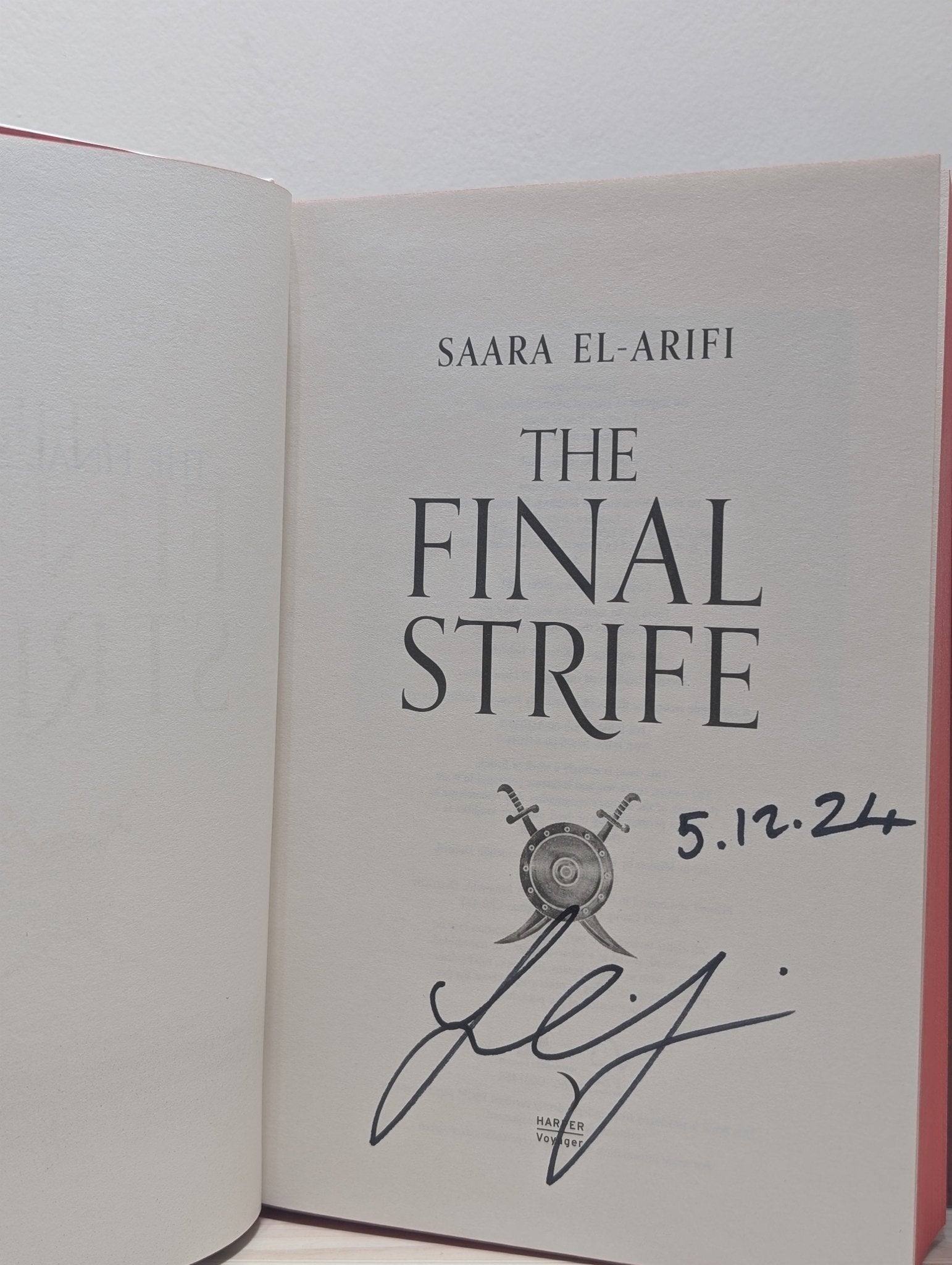 The Final Strife: Book 1 by Saara El - Arifi (Signed First Edition with sprayed edges) - Fialta Books