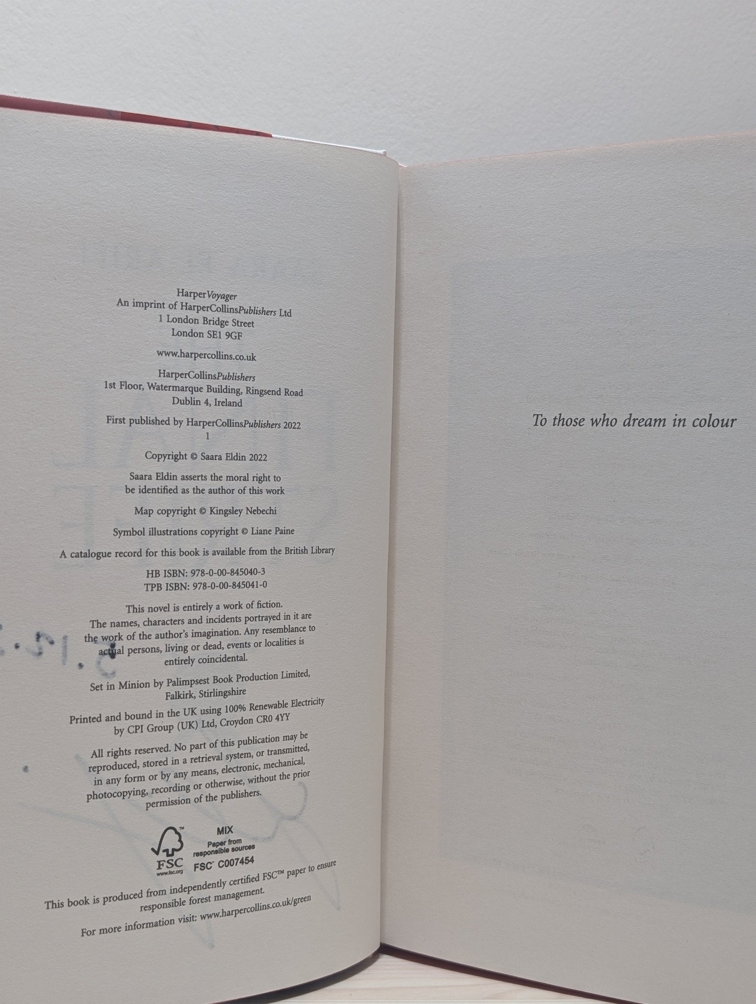 The Final Strife: Book 1 by Saara El - Arifi (Signed First Edition with sprayed edges) - Fialta Books