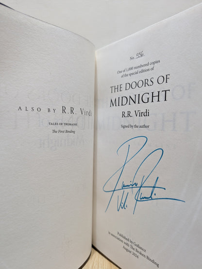 The First Binding; The Doors of Midnight by R.R. Virdi (Signed Numbered with sprayed edges) - Fialta Books