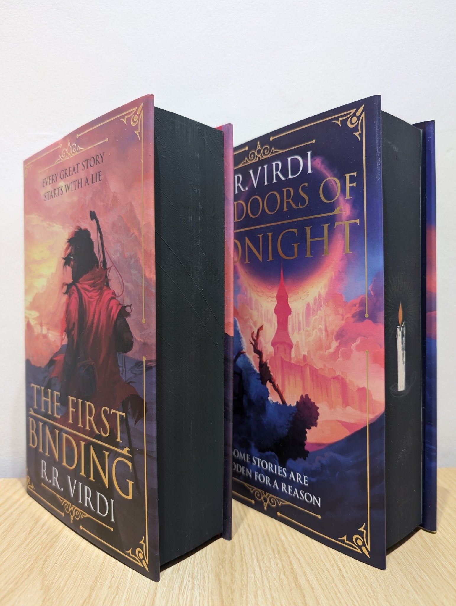 The First Binding; The Doors of Midnight by R.R. Virdi (Signed Numbered with sprayed edges) - Fialta Books