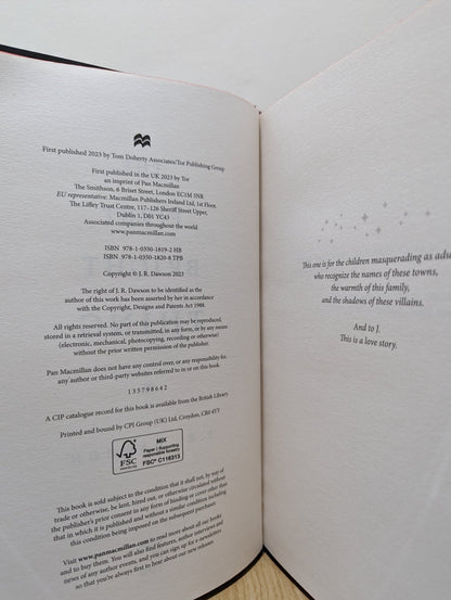 The First Bright Thing by J. R. Dawson (Signed First Edition with sprayed edges) - Fialta Books
