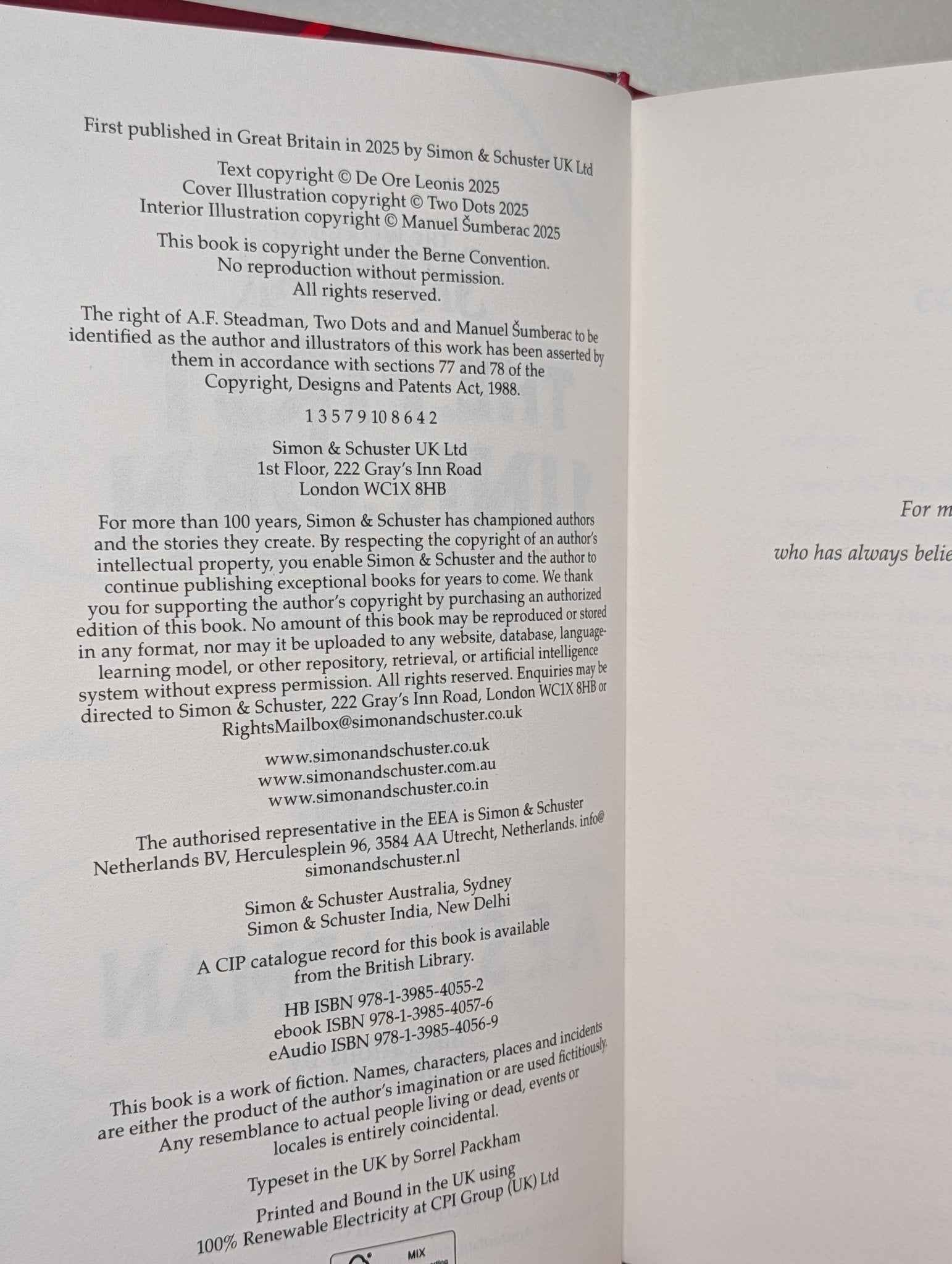 The First Unicorn Rider: Skandar by A.F. Steadman (Signed First Edition with sprayed edges) - Fialta Books