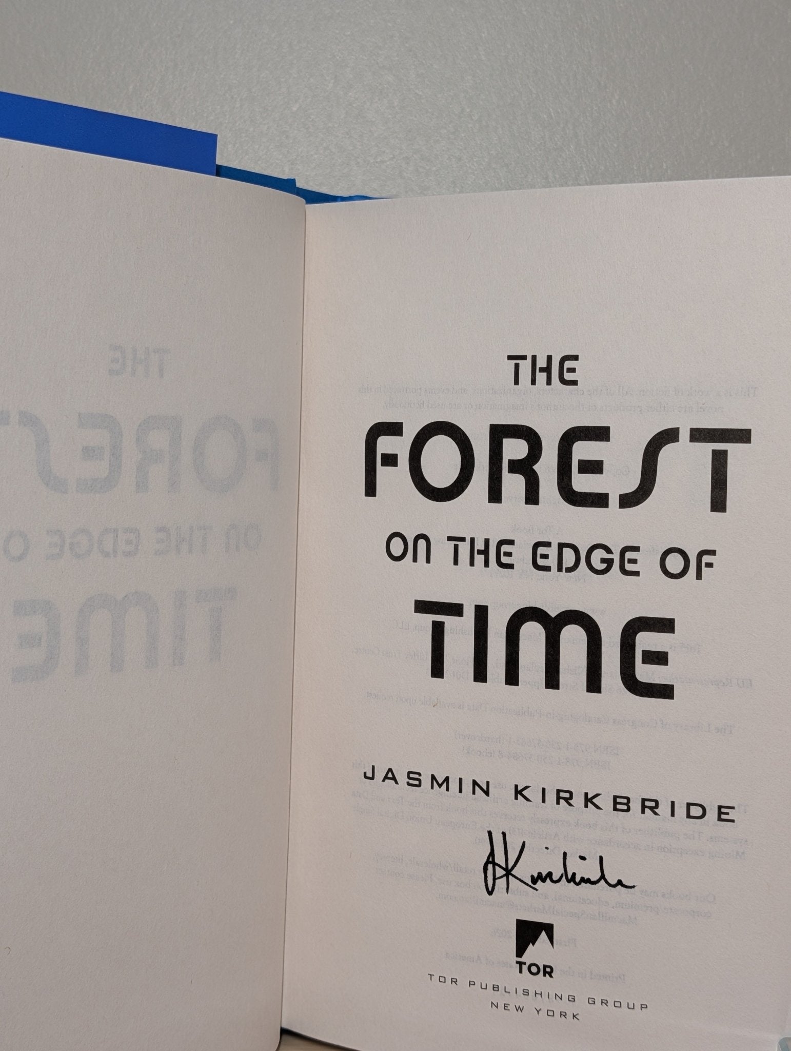 The Forest on the Edge of Time by Jasmin Kirkbride (Signed First Edition) - Fialta Books