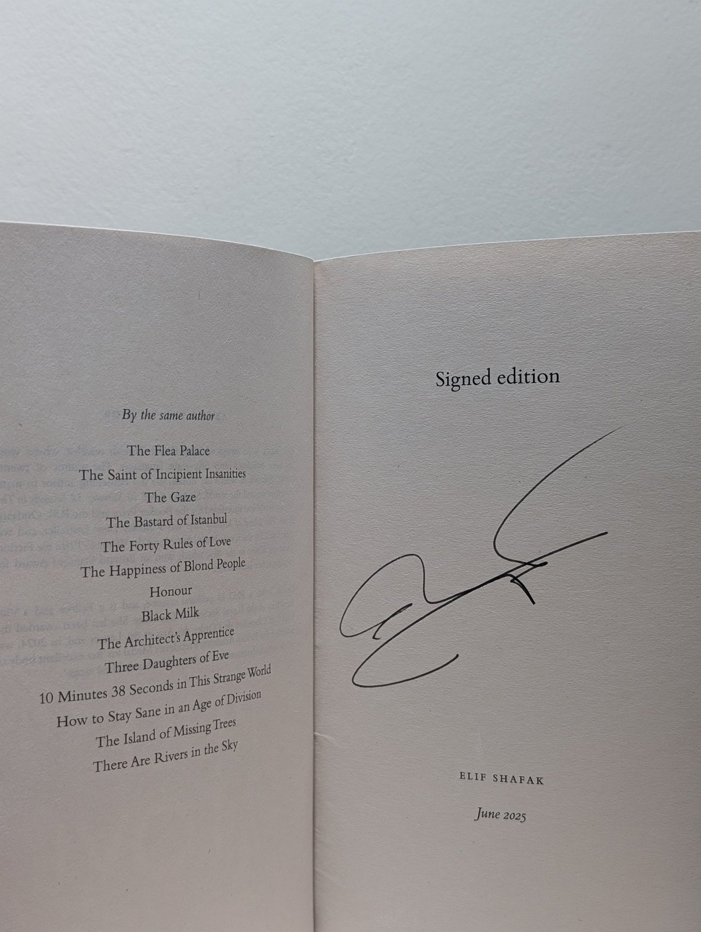 The Forty Rules of Love by Elif Shafak (Signed New Paperback Edition) - Fialta Books