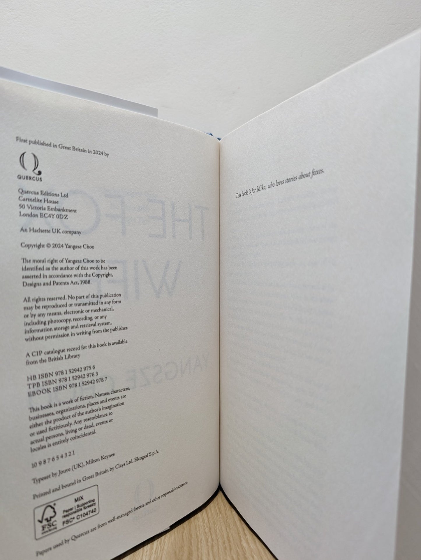 The Fox Wife by Yangsze Choo (First Edition) - Fialta Books