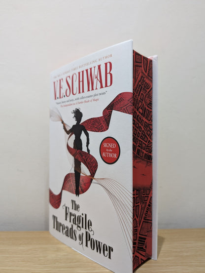 The Fragile Threads of Power by V.E. Schwab (Signed First Edition with sprayed map edges) - Fialta Books