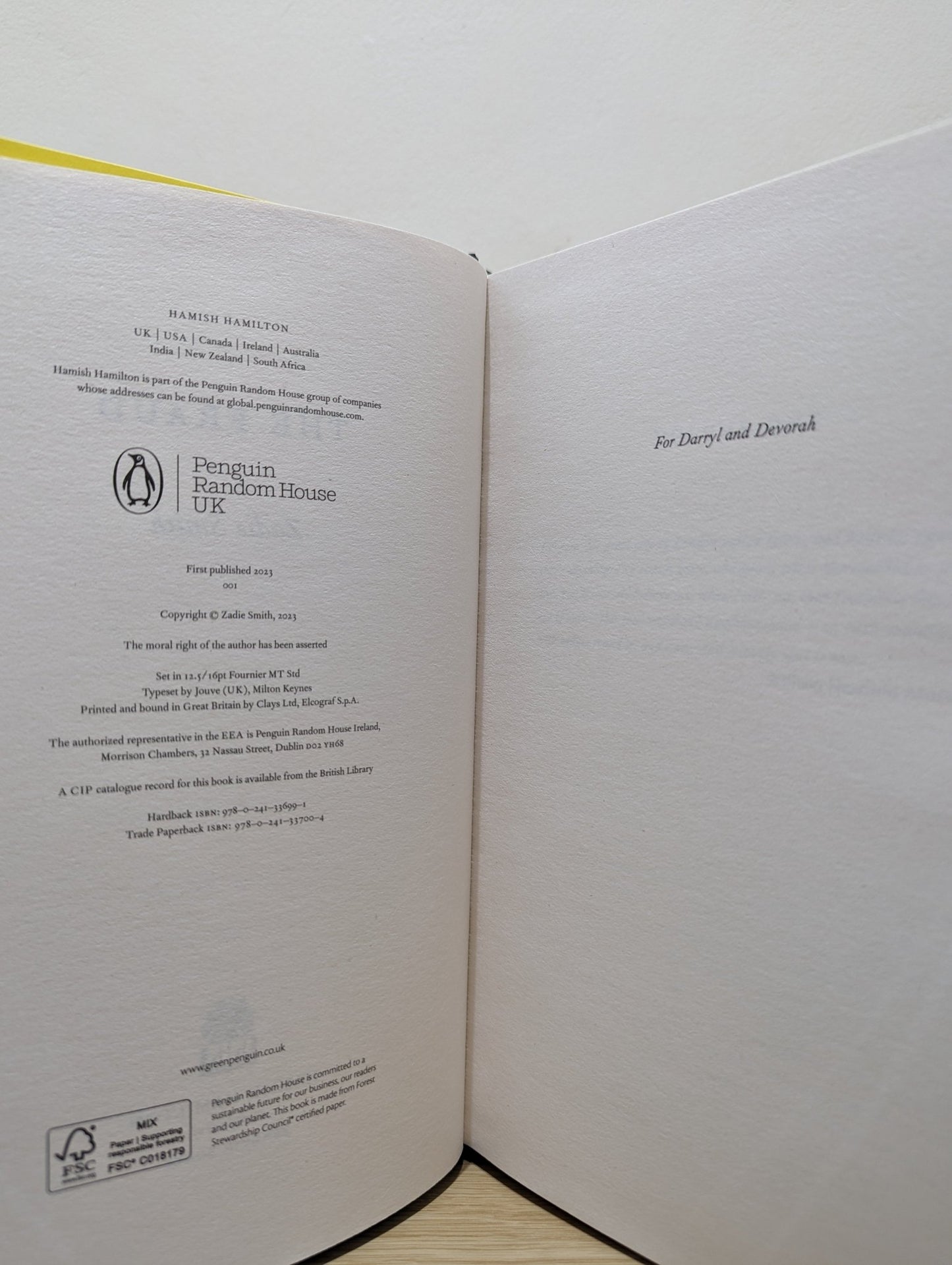 The Fraud by Zadie Smith (Signed) - Fialta Books