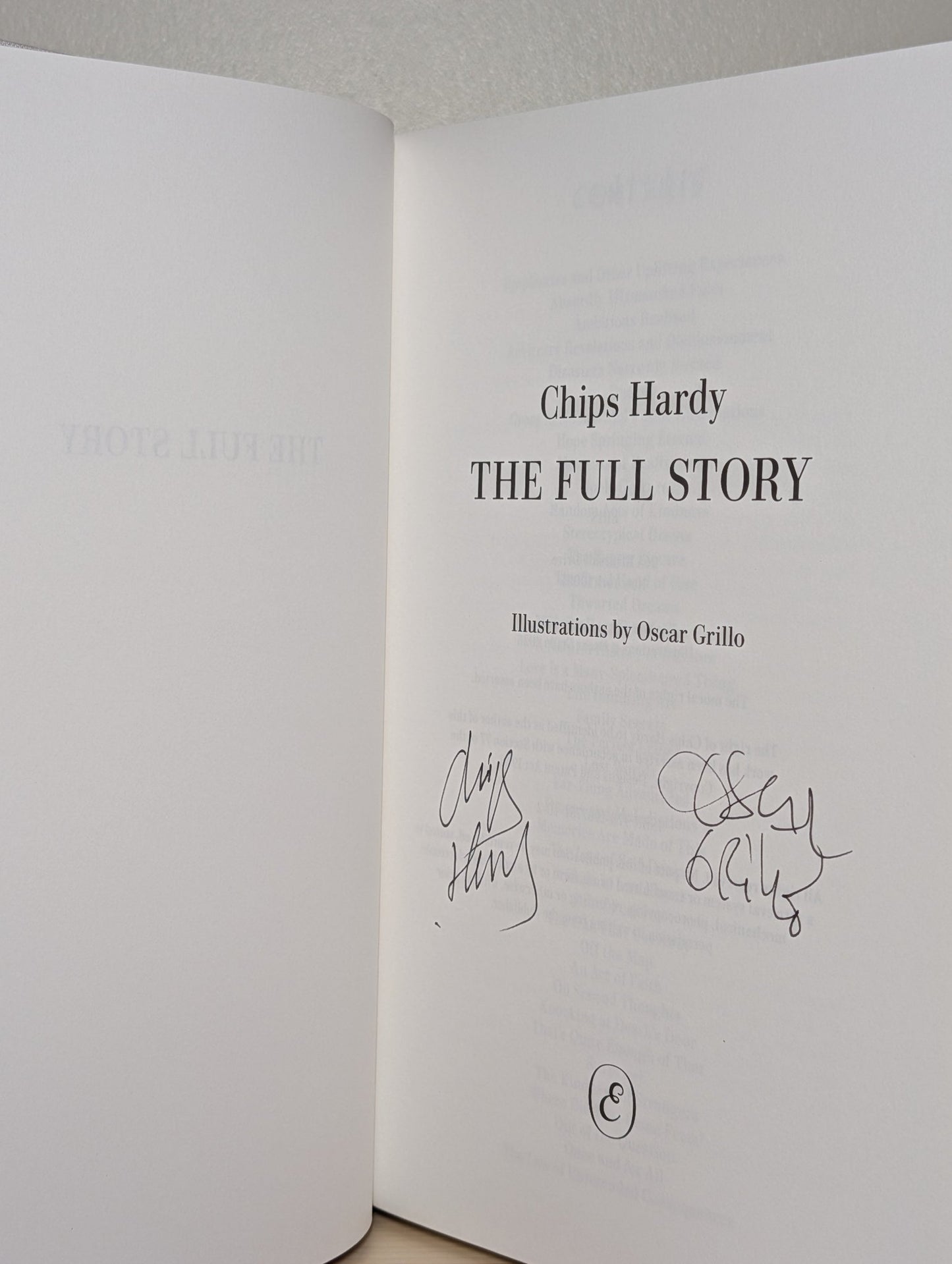 The Full Story by Chips Hardy (Double Signed) - Fialta Books