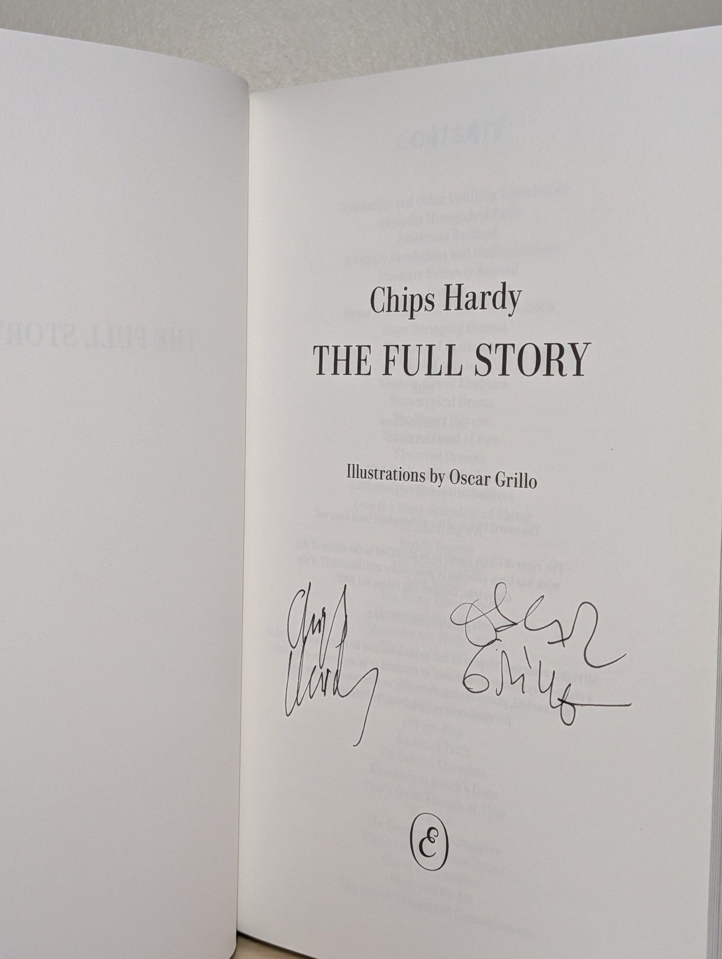 The Full Story by Chips Hardy(Signed) - Fialta Books