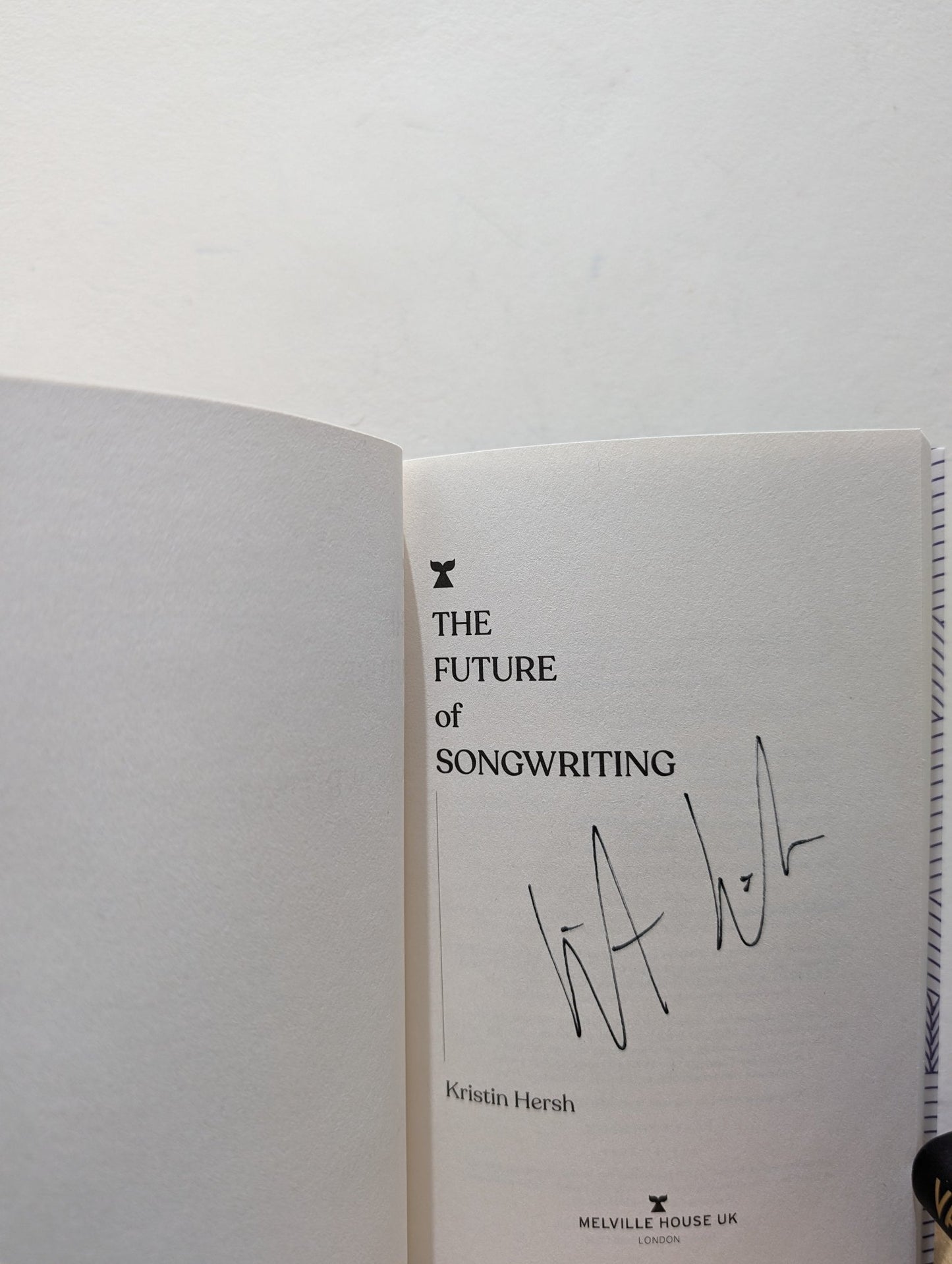 The Future of Songwriting by Kristin Hersh (Signed First Edition) - Fialta Books
