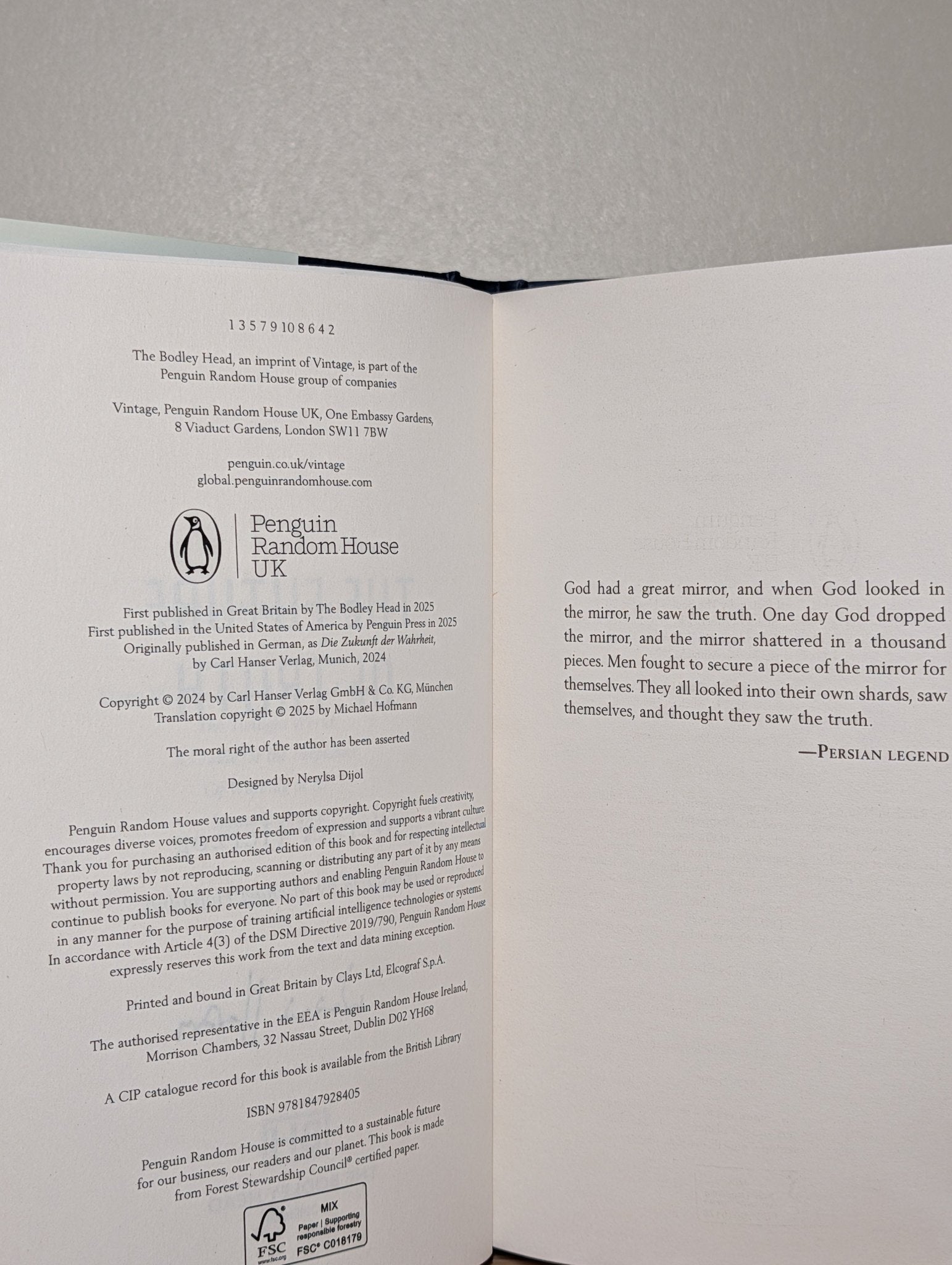 The Future of Truth by Werner Herzog (Signed First Edition) - Fialta Books